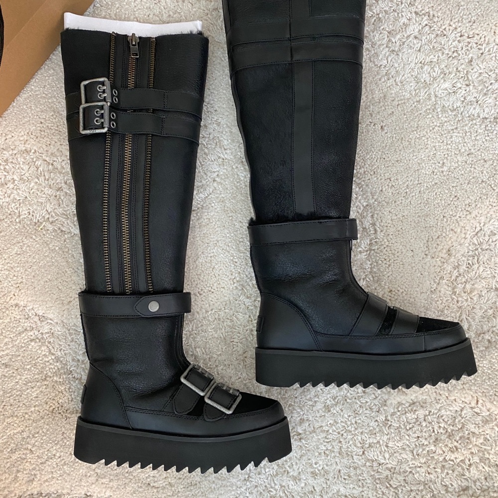 BNIB UGG MOTO PUNK Over the knee Platform Boots
